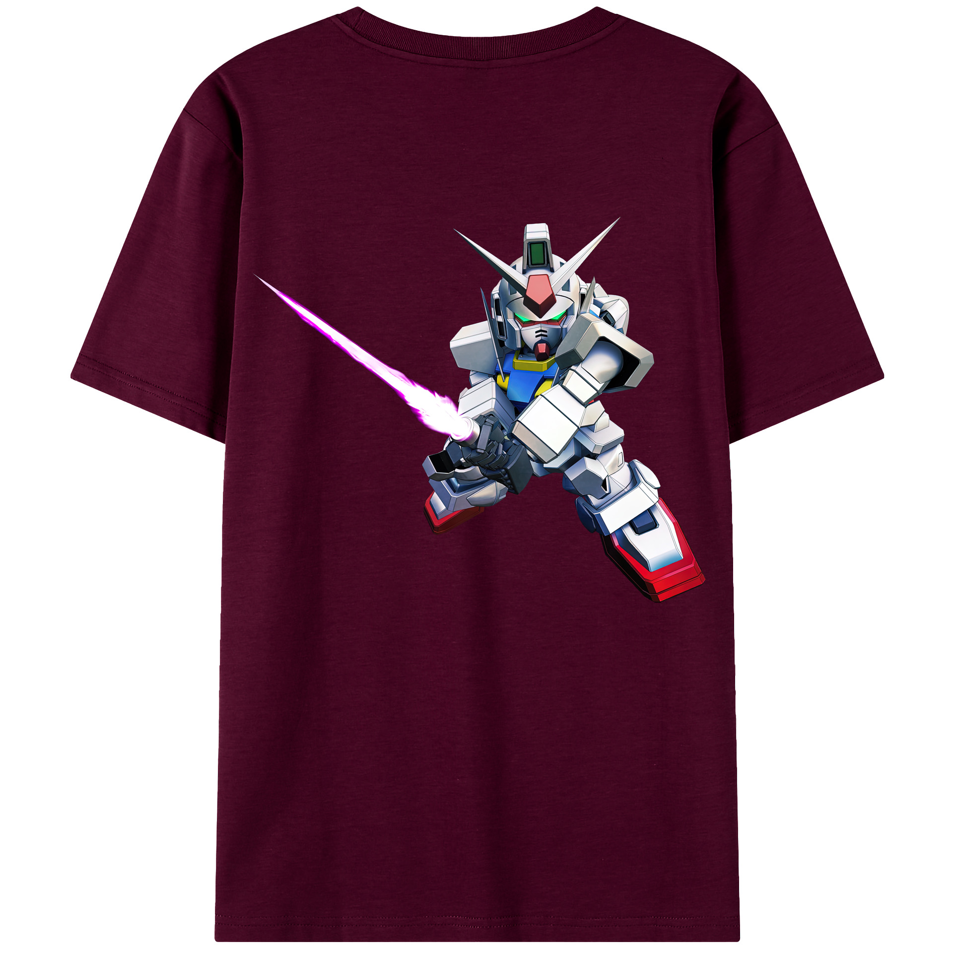 （画像用） 機動戦士ガンダム Mobile Suit Gundam レディース半袖Tシャツ(バックプリント)